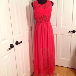 NWOT Maxi with Lace Bodice
